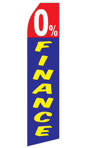 0% Finance Econo Feather Stock Flag