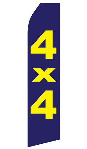 4X4 Econo Feather Stock Flag