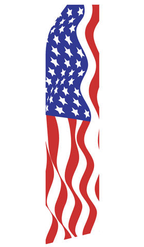 American Flag Econo Feather Stock Flag