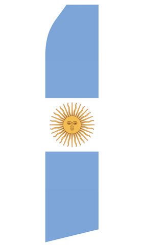 Argentina Flag Econo Feather Stock Flag