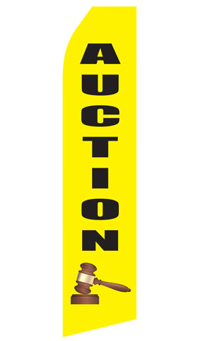 Auction Econo Feather Stock Flag