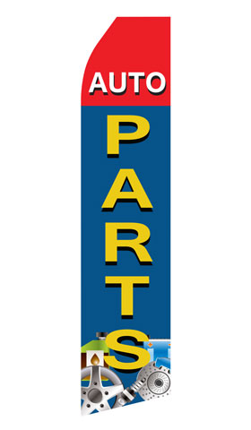 Auto Parts Econo Feather Stock Flag