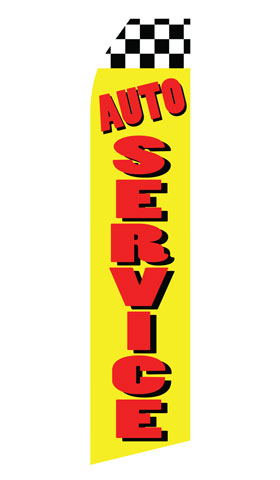 Auto Service Econo Feather Stock Flag