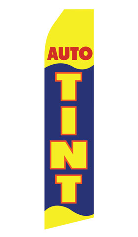 Auto Tint Econo Feather Stock Flag