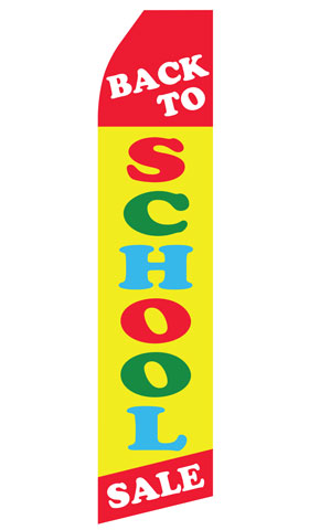 Back to School Sale Econo Feather Stock Flag