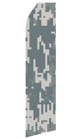 Camo Digital Econo Feather Stock Flag