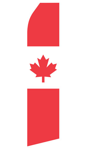Canadian Flag Econo Feather Stock Flag