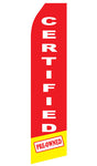 Certified Pre-Owned Red Econo Feather Stock Flag