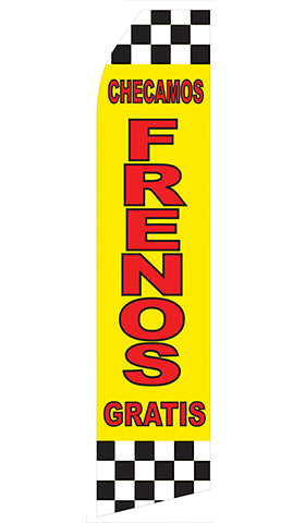 Checamos Fresnos Gratis Econo Feather Stock Flag