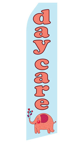 Day Care Econo Feather Stock Flag