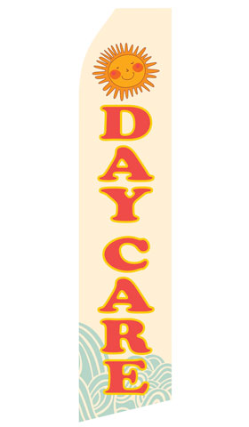 Day Care Sun Econo Feather Stock Flag