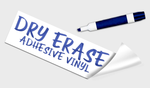 Dry Erase Adhesive Vinyl - Custom Sizes