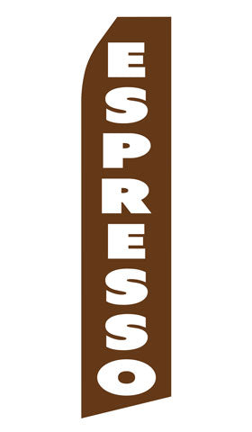 Espresso Econo Feather Stock Flag