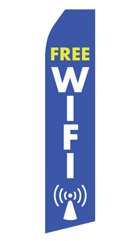 Free WiFi Econo Feather Stock Flag