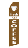 Fresh Hot Coffee Econo Feather Stock Flag