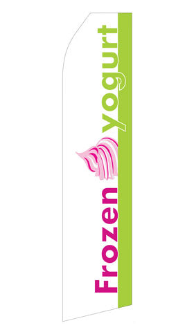 Frozen Yogurt Econo Feather Stock Flag