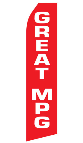 Great MPG Econo Feather Stock Flag