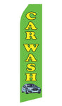 Green Car Wash Econo Feather Stock Flag