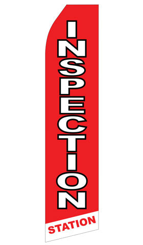 Inspection Station Econo Feather Stock Flag