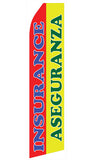 Insurance Aseguranza Econo Feather Stock Flag