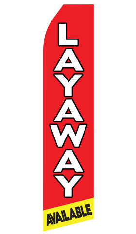 Layaway Econo Feather Stock Flag