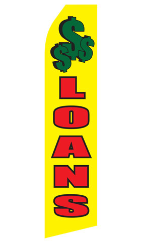 Loans Econo Feather Stock Flag