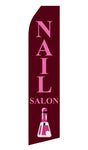 Nail Salon Econo Feather Stock Flag