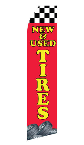 New and Used Tires Econo Feather Stock Flag