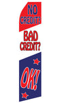 No Credit, Bad Credit OK Econo Feather Stock Flag