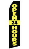 Open 24 Hours Econo Feather Stock Flag