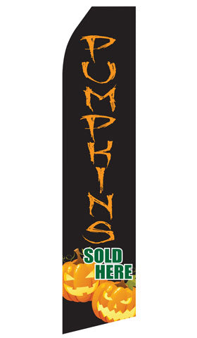 Pumpkins Sold Here Econo Feather Stock Flag