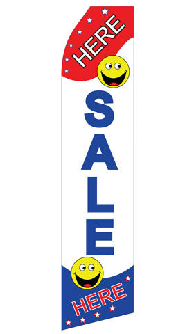 Sale Here Econo Feather Stock Flag