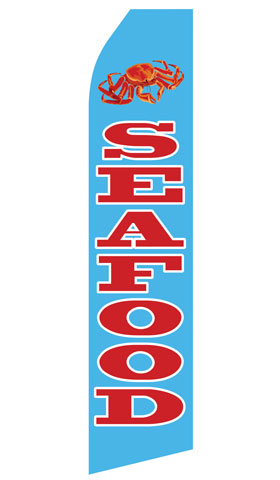 Seafood Econo Feather Stock Flag