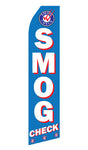 Smog Check Econo Feather Stock Flag