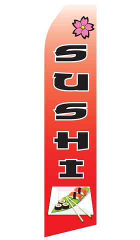 Sushi Econo Feather Stock Flag