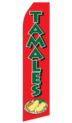Tamales Econo Feather Stock Flag