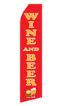 Wine & Beer Econo Feather Stock Flag