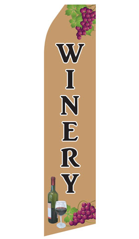 Winery Econo Feather Stock Flag