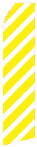 Yellow Stripe Econo Feather Stock Flag