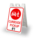 Curbside Pickup White Signicade